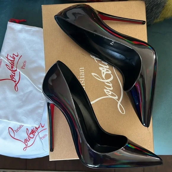 Christian Louboutin So Kate 120 pumps - Patent leather, Psychic Black, size 40.5 - Picture 2 of 9